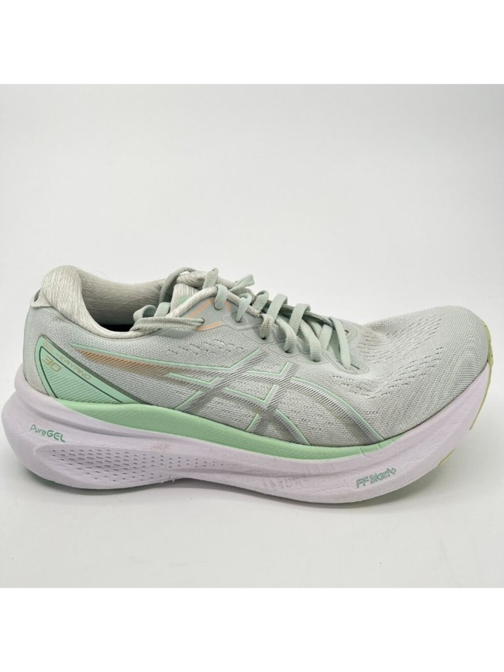 Asics Gel-Kayano 30 Womens Size 8 Green White Athletic Running Shoes Sneakers